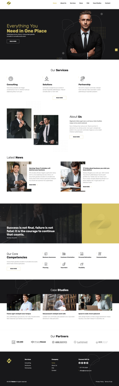 Premium Contao theme for professional business of all kinds